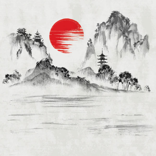 Fotomurales o papel pintado arte japonés